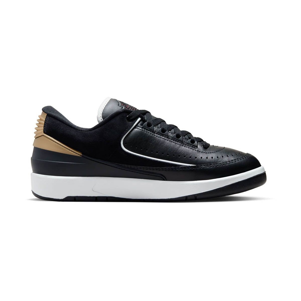 Air Jordan 2 Retro Low 'Black Metallic Gold' Women's Shoes -