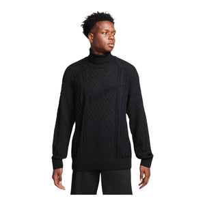 Nike Life Men's Cable Knit Turtleneck Sweater