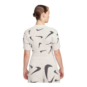 Nike Sportswear Phoenix Cozy Bouclé Women's Slim Short-Sleeve Cropped Knit Top