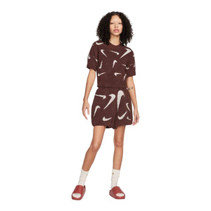 Nike Sportswear Phoenix Cozy Bouclé Women's Slim Cropped Knit Short-Sleeve Top