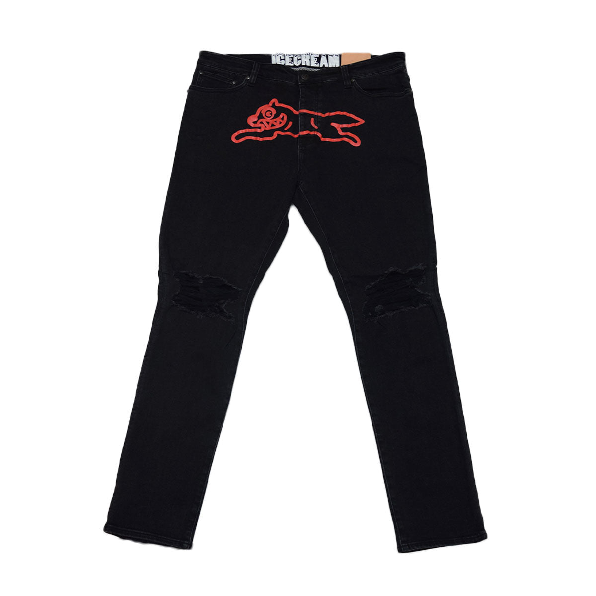411-9101 BLACK RUNNING DOG JEAN BLACK JEAN - Sweats & Fleece