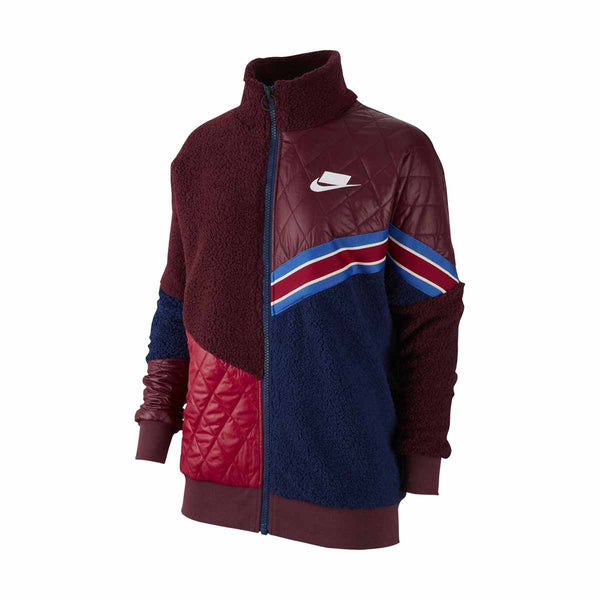 ジャケット・アウター NIKE 00s nylon pullover jacket Bordeaux Vintage 90's 2000's Nike Zip Up Jacket Windbreaker Crimson