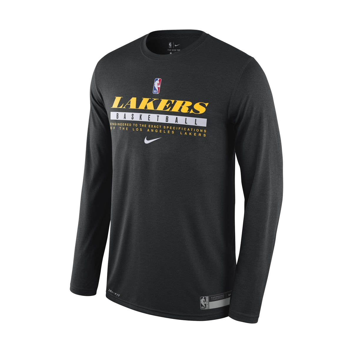 Los Angeles Lakers Practice Men's Nike Dri-FIT NBA Long-Sleeve T-Shirt -