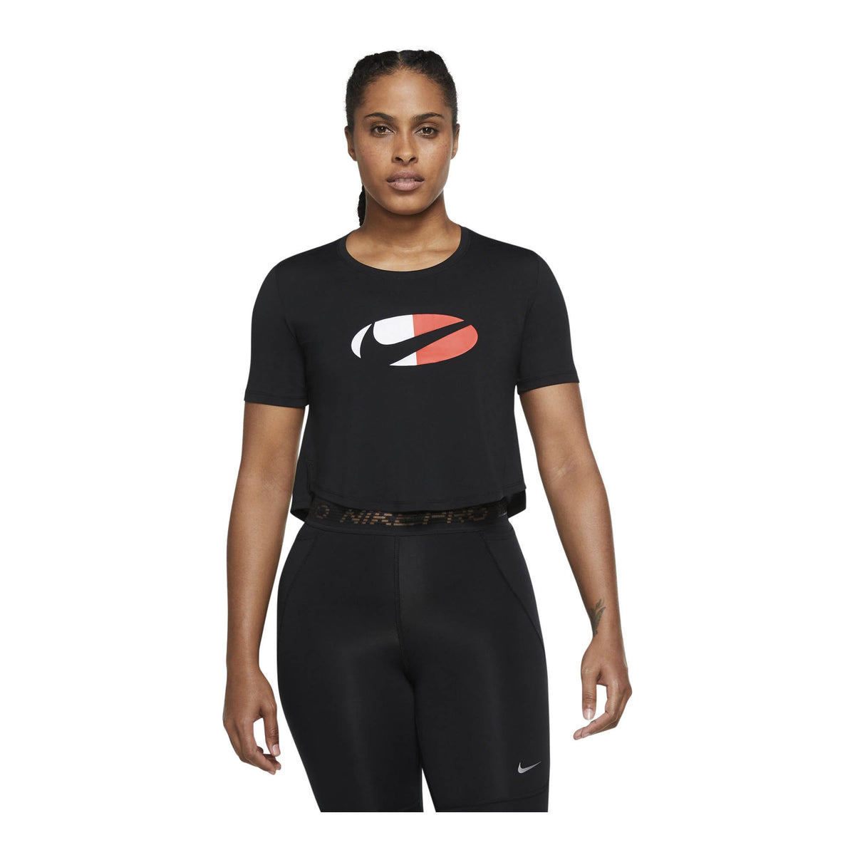 Nike Dri-FIT One Women&#39;s Standard Fit Short-Sleeve Crop Top