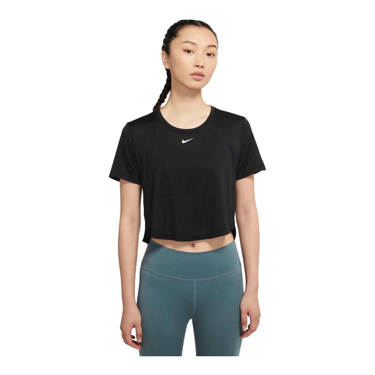 Nike Dri-FIT One Women's Standard Fit Short-Sleeve Cropped Top -