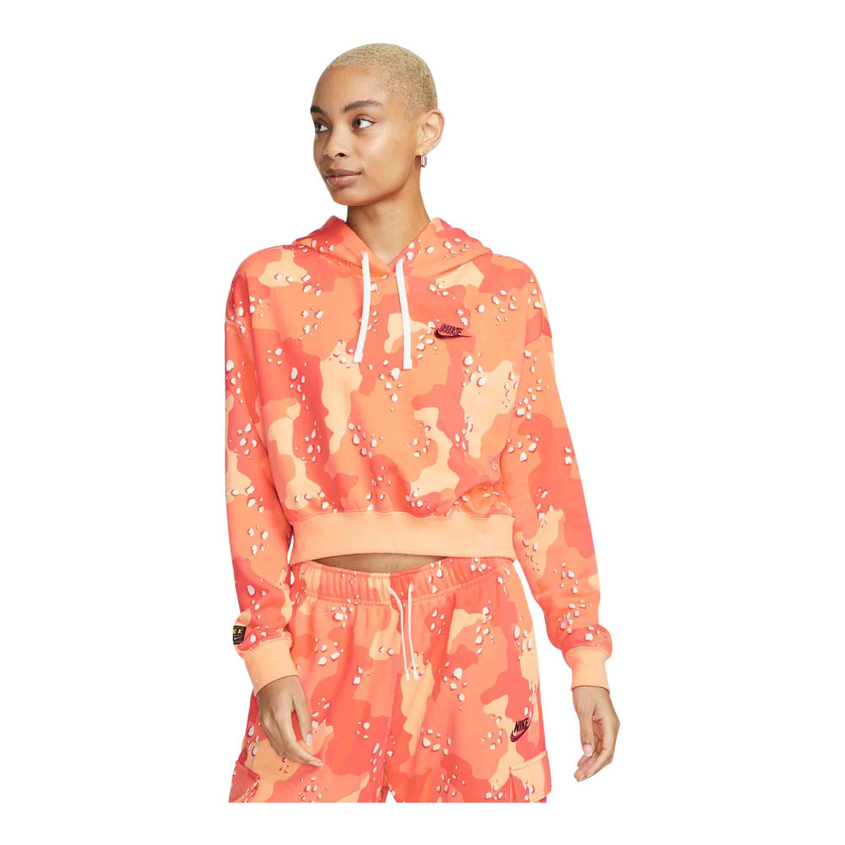 Nike Sportswear Club Fleece Women's Cropped Camo Hoodie -