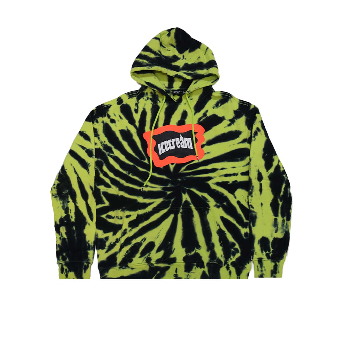 411-8308 STONE HOODIE NEON YELLOW -