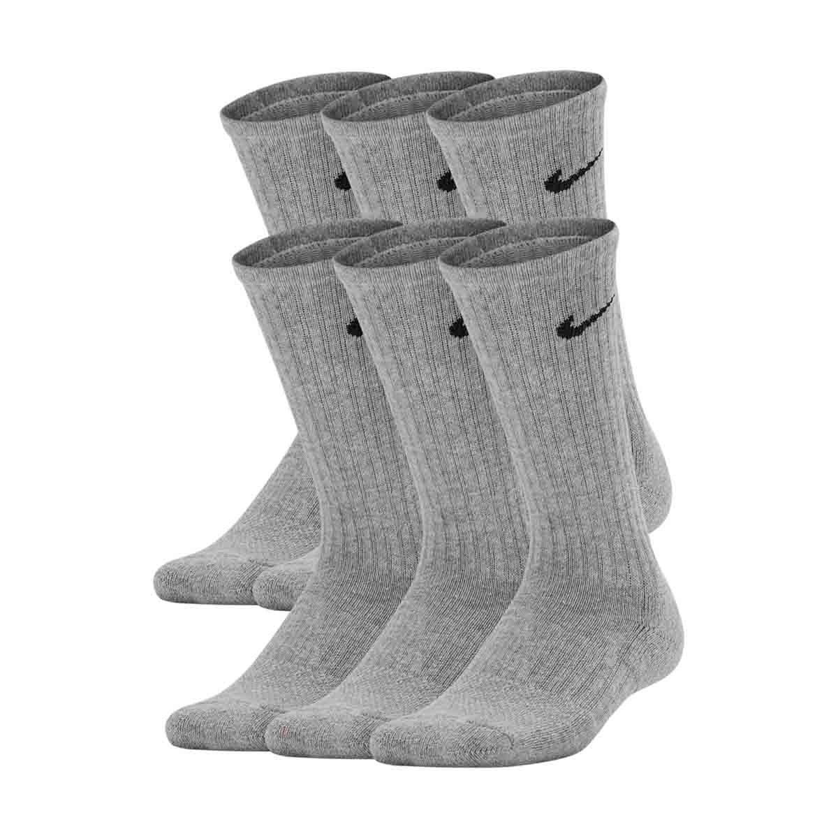Kids' Nike Performance Cushioned Crew Training Socks (6 Pair) -