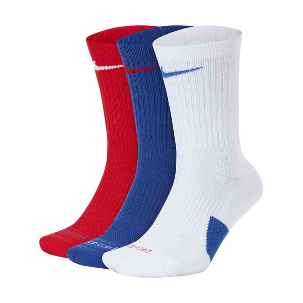 blue and red nike elite socks