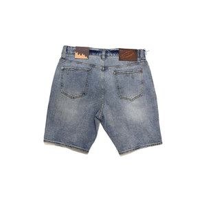 YELLOW JEAN SHORT LIGHT BLUE JEAN
