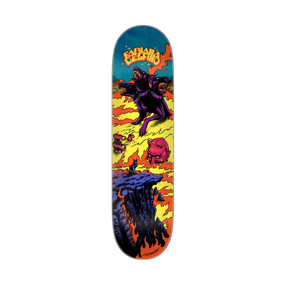 Delfino Inferno Pro 8.25in x 31.60in Santa Cruz Decks (8.25) - 