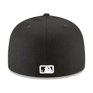 Black and White Basic 59FIFTY Fitted Dodgers Cap