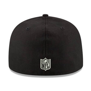 Black and White 59FIFTY 'Los Angeles Rams' Fitted Hat