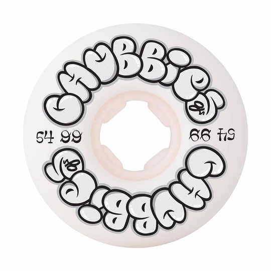 54mm Throw Ups Chubbies White 99a OJ Wheels (54MM)