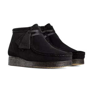 Clarks Wallabee Boot Black Suede Men's Shoes