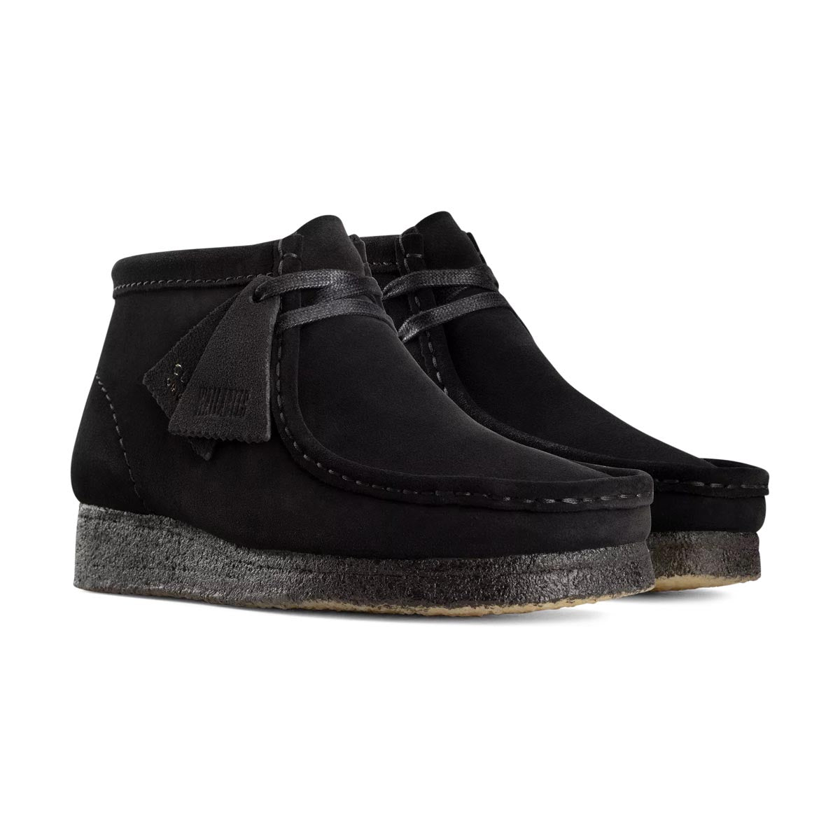 Clarks Wallabee Boot Black Suede Men&#39;s Shoes