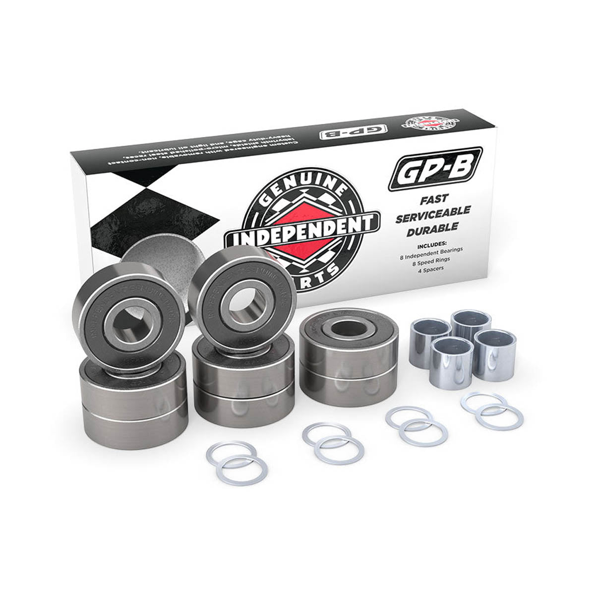 1 set of 8 Genuine Parts Bearing GP-B Independent - Skate Accessories