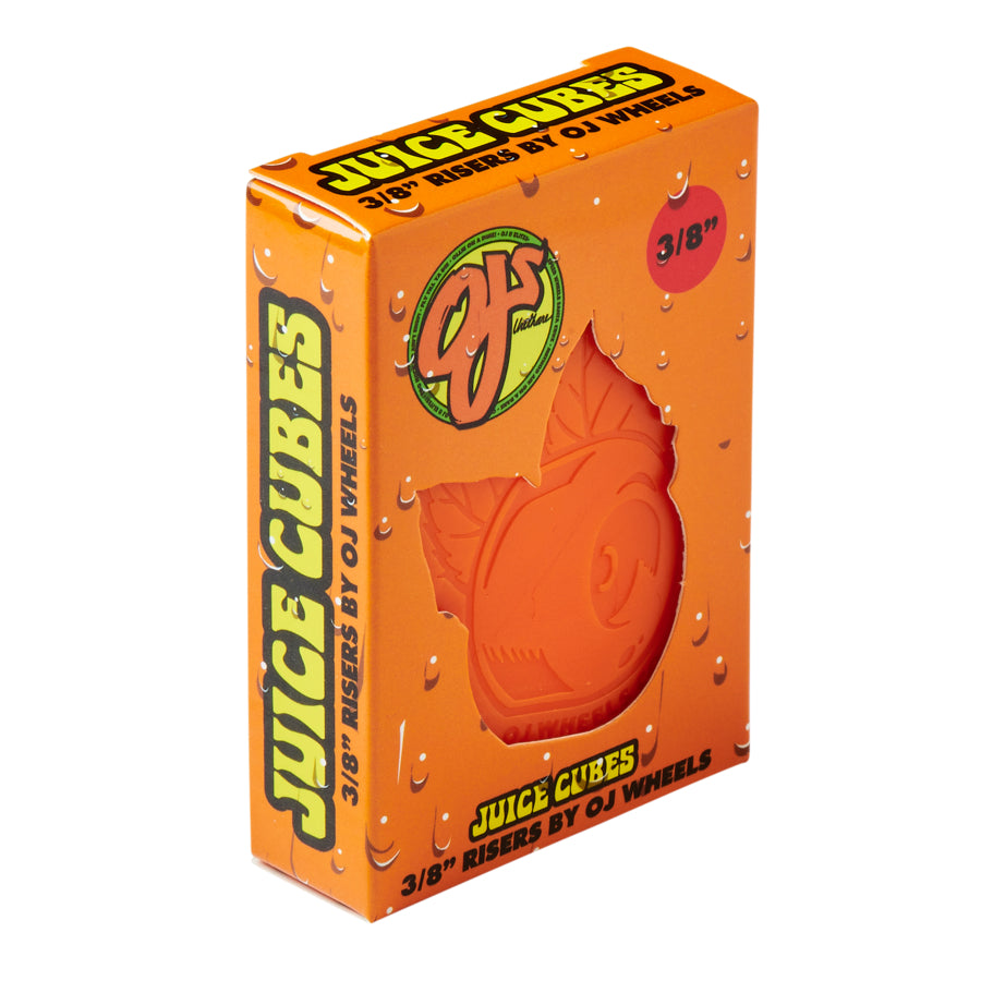 Juice Cubes Risers 3/8 in Orange Pk/2 OJ (3.8) - Skate Accessories