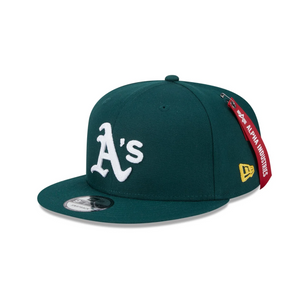 Alpha Industries Green 9FIFTY 'Oakland Athletics' Snapback Hat