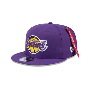 Alpha Industries Purple 9FIFTY 'Los Angeles Lakers' Snapback Hat