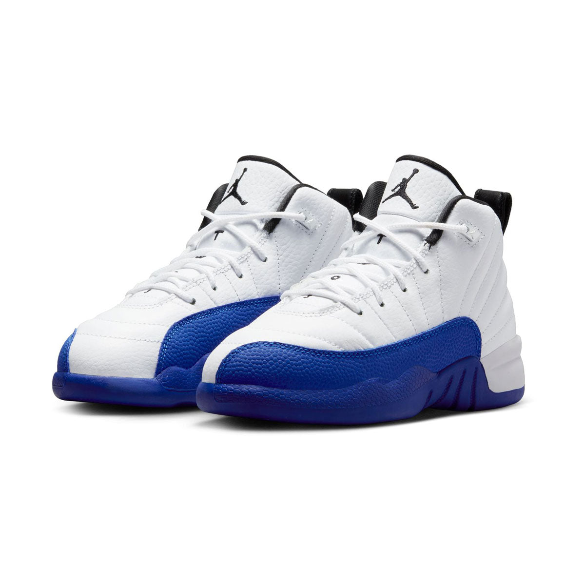 Jordan 12 Retro &#39;White &amp; Game Royal&#39; Little Kids&#39; Shoes