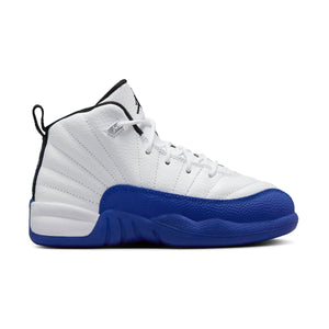 Jordan 12 Retro 'White & Game Royal' Little Kids' Shoes