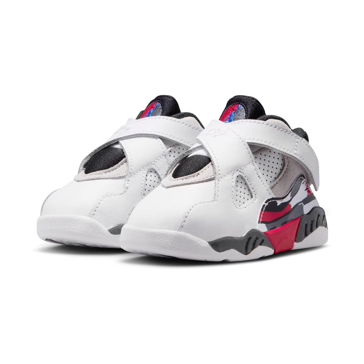 Jordan 8 Retro 'White and True Red' Baby/Toddler Shoes - 