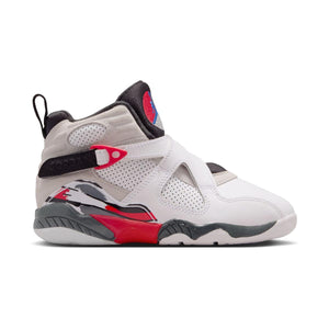 Jordan 8 Retro 'White and True Red' Little Kids' Shoes