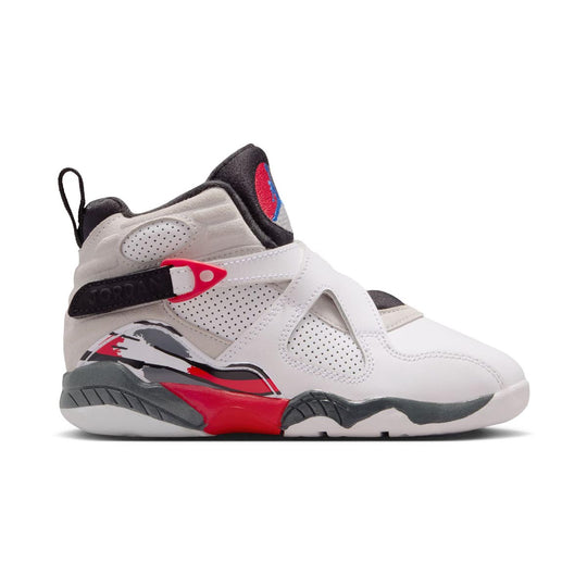 Jordan 8 Retro 'White and True Red' Little Kids' Shoes