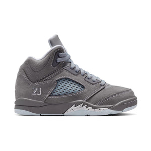Jordan 5 Retro 'Wolf Grey' Little Kids' Shoes