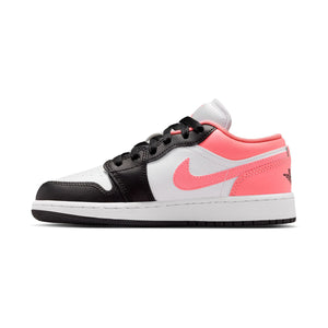Air Jordan 1 'Black Pink Gaze' Low Big Kids' Shoes