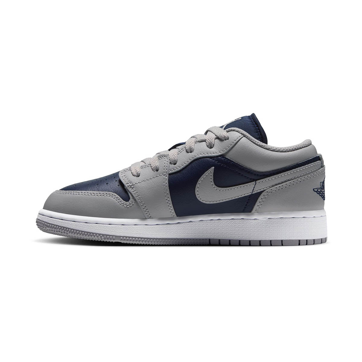 Air Jordan 1 Low 'Tech Gray College Navy' Big Kids' Shoes - 
