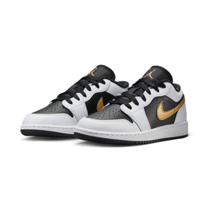 Air Jordan 1 Low 'Gold Swoosh' Big Kids' Shoes