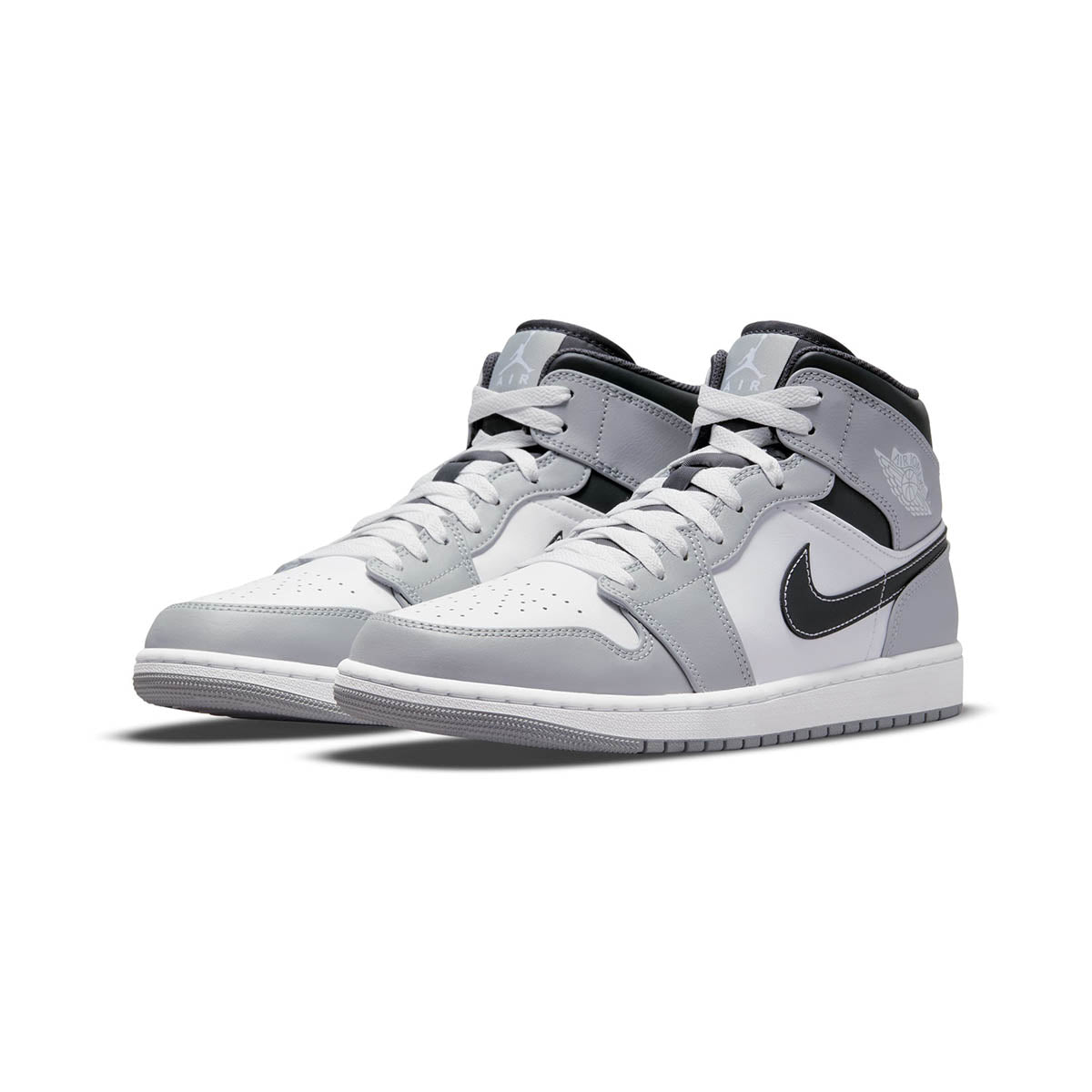 Air Jordan 1 'Light Smoke Grey' Mid Men's Shoes - 