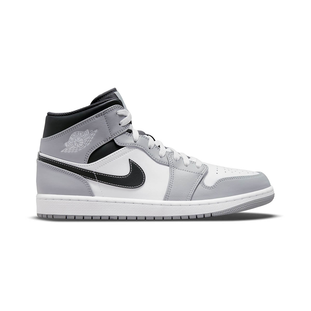 Shop Air Jordan 1 'Light Smoke Grey' Mid Men's Shoes