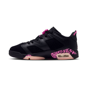 Air Jordan 6 Retro Low 'Black Fierce Pink' Big Kids' Shoes