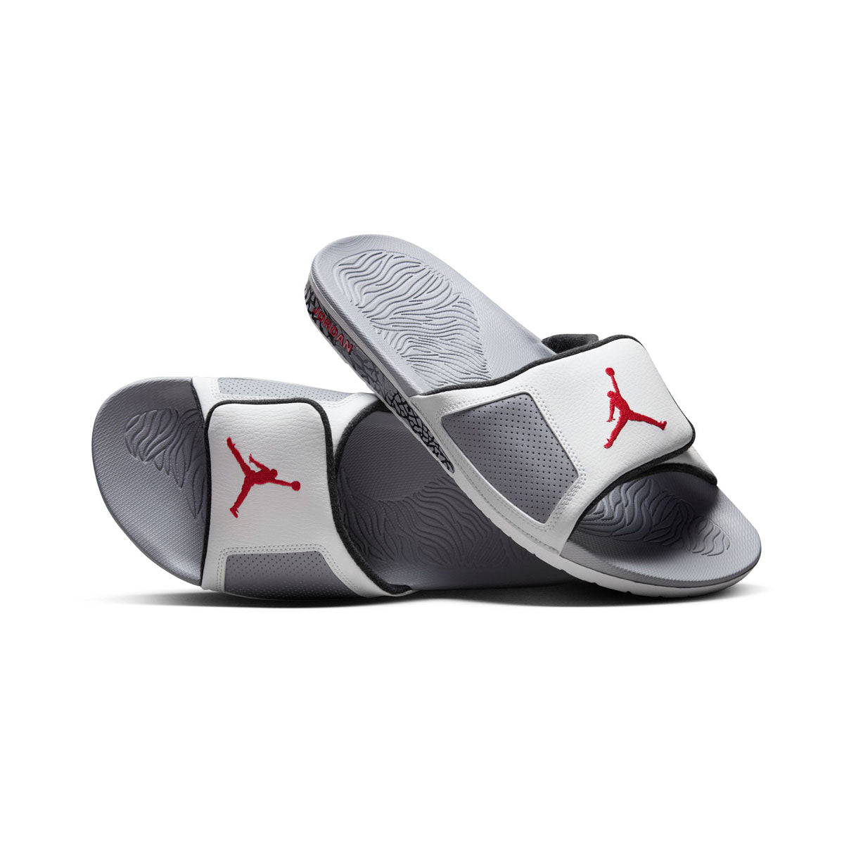 grey jordan slippers