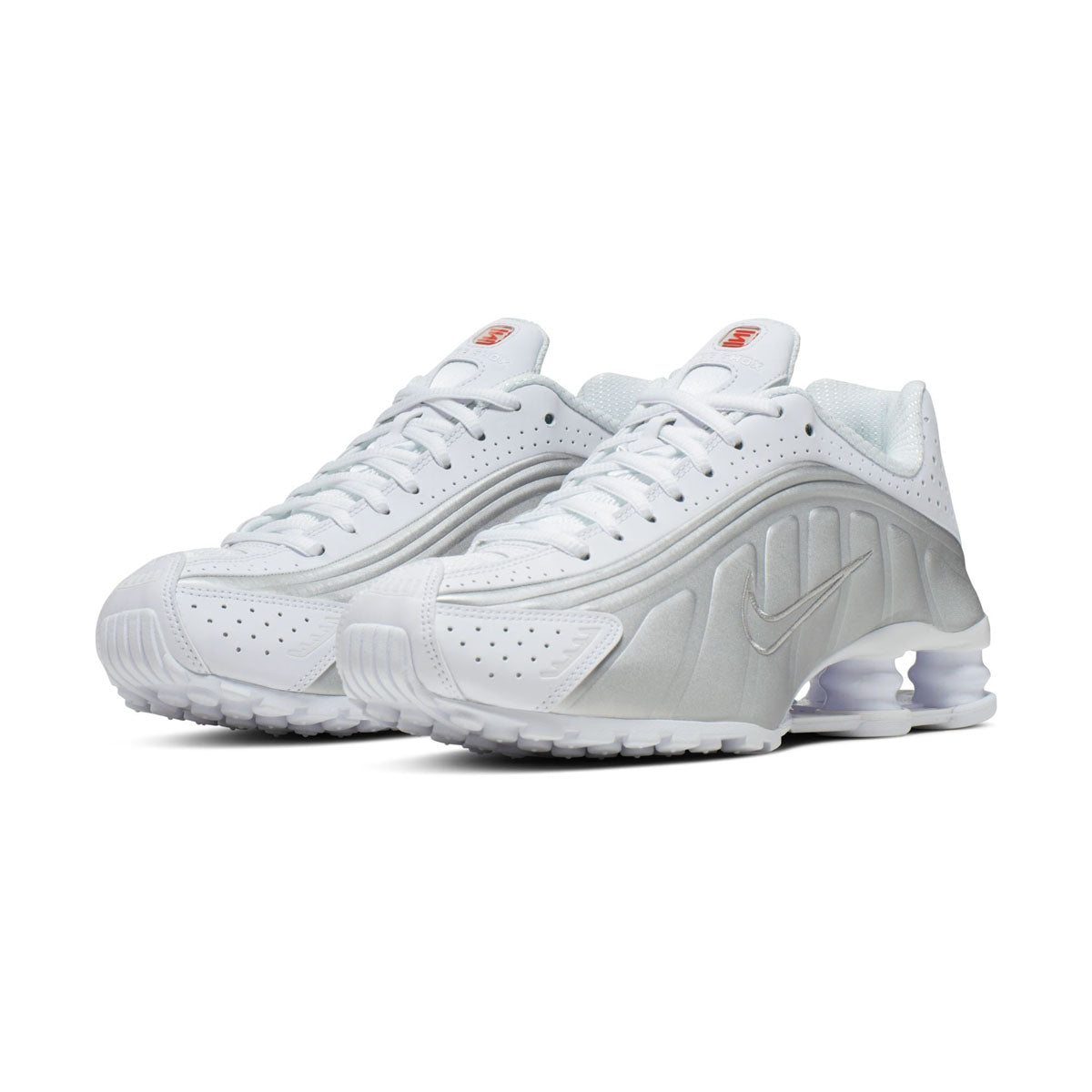Nike Shox R4 &#39;White Metallic Silver&#39; Women&#39;s Shoes