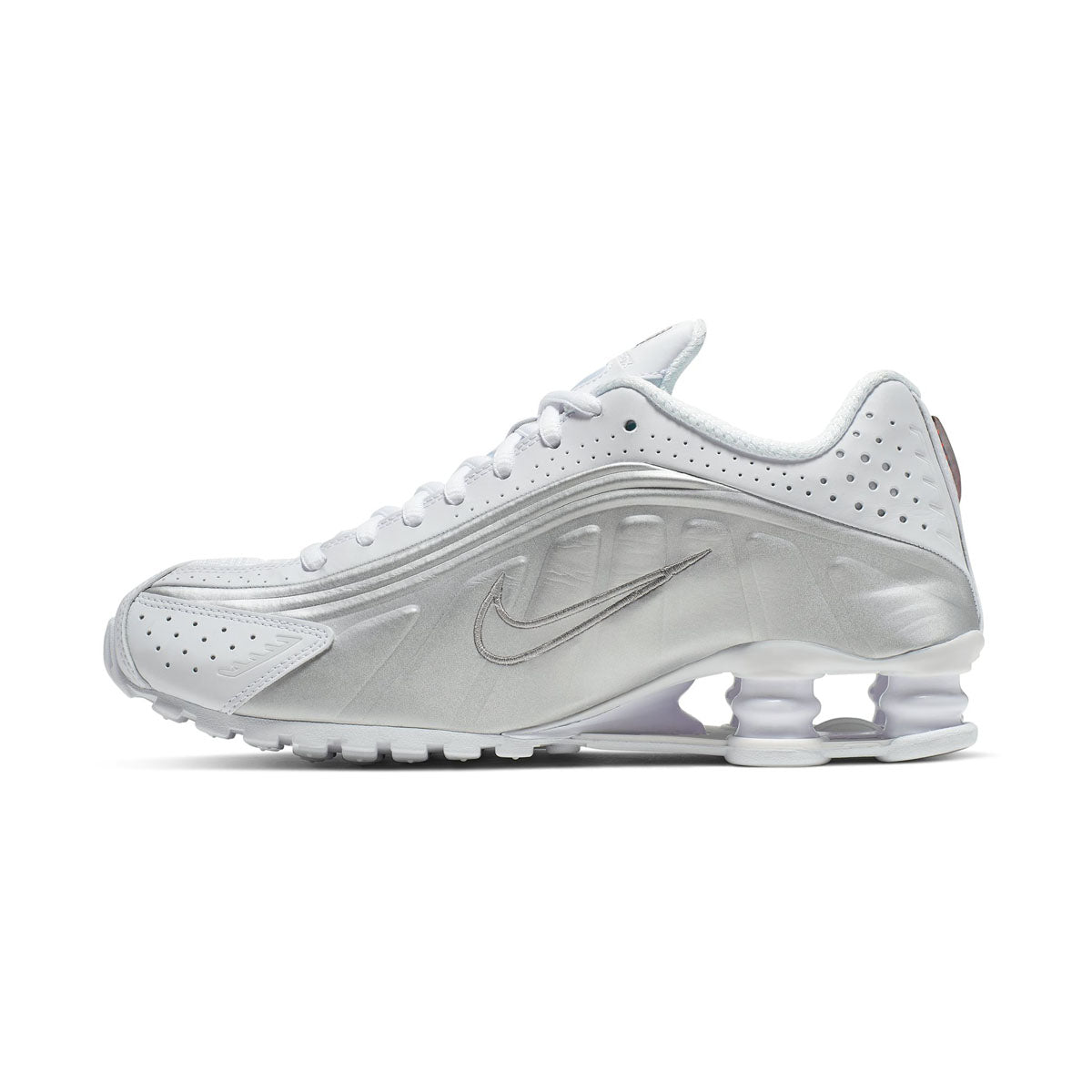 Nike Shox R4 &#39;White Metallic Silver&#39; Women&#39;s Shoes