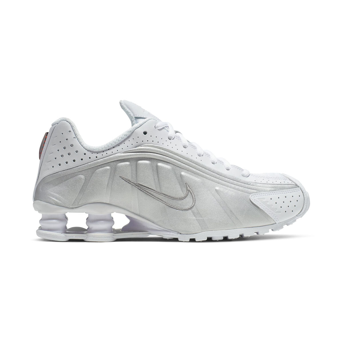 Nike Shox R4 'White Metallic Silver' Women's Shoes - 24 hours (EB15)