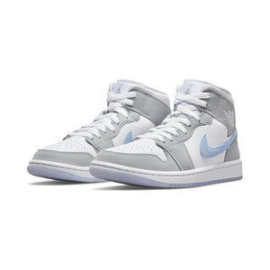 Air Jordan 1 Mid 'Wolf Grey Aluminum' Women's Shoes