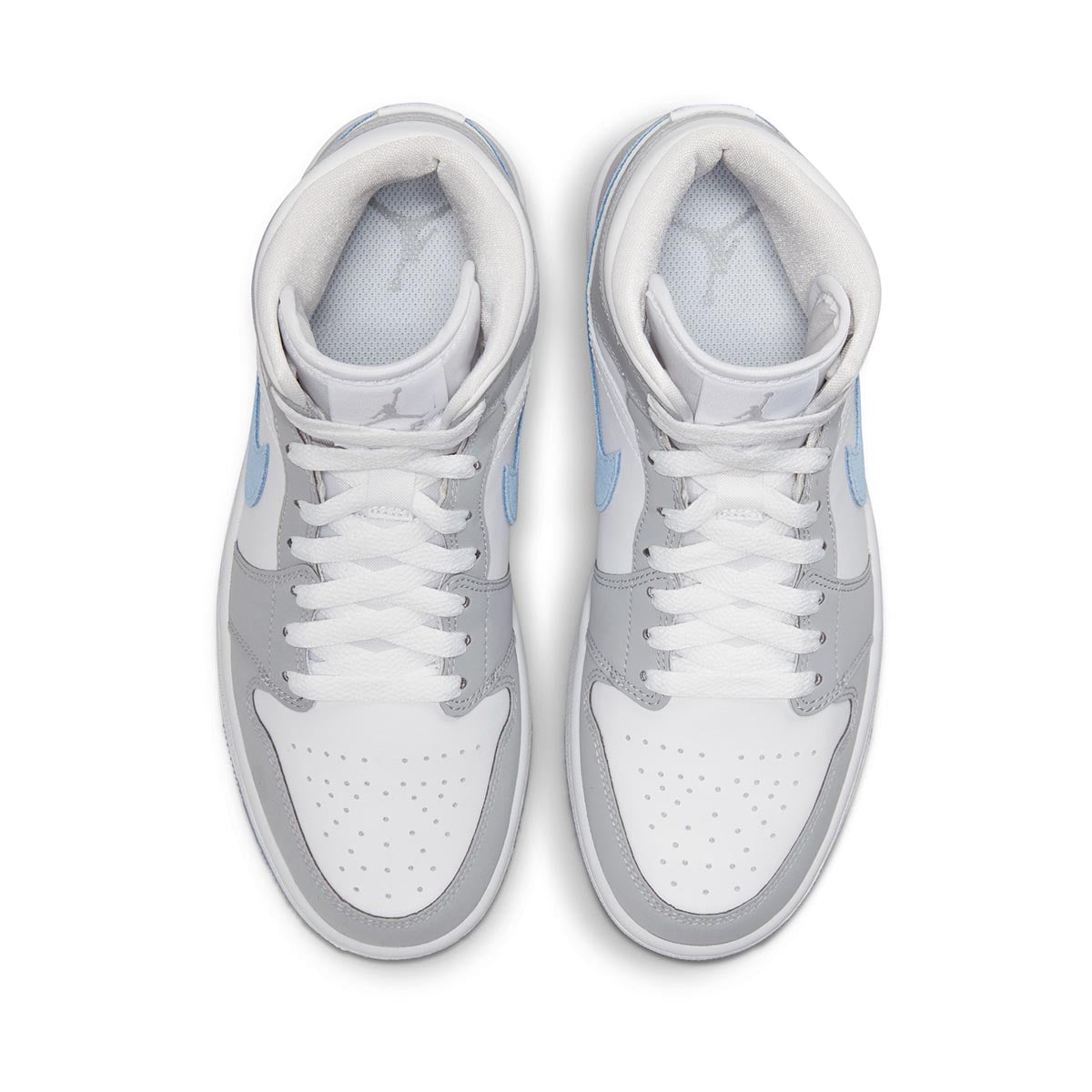 Air Jordan 1 Mid 'Wolf Grey Aluminum' Women's Shoes - 