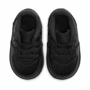 Nike Force 1 'Triple Black' Crib Baby Bootie