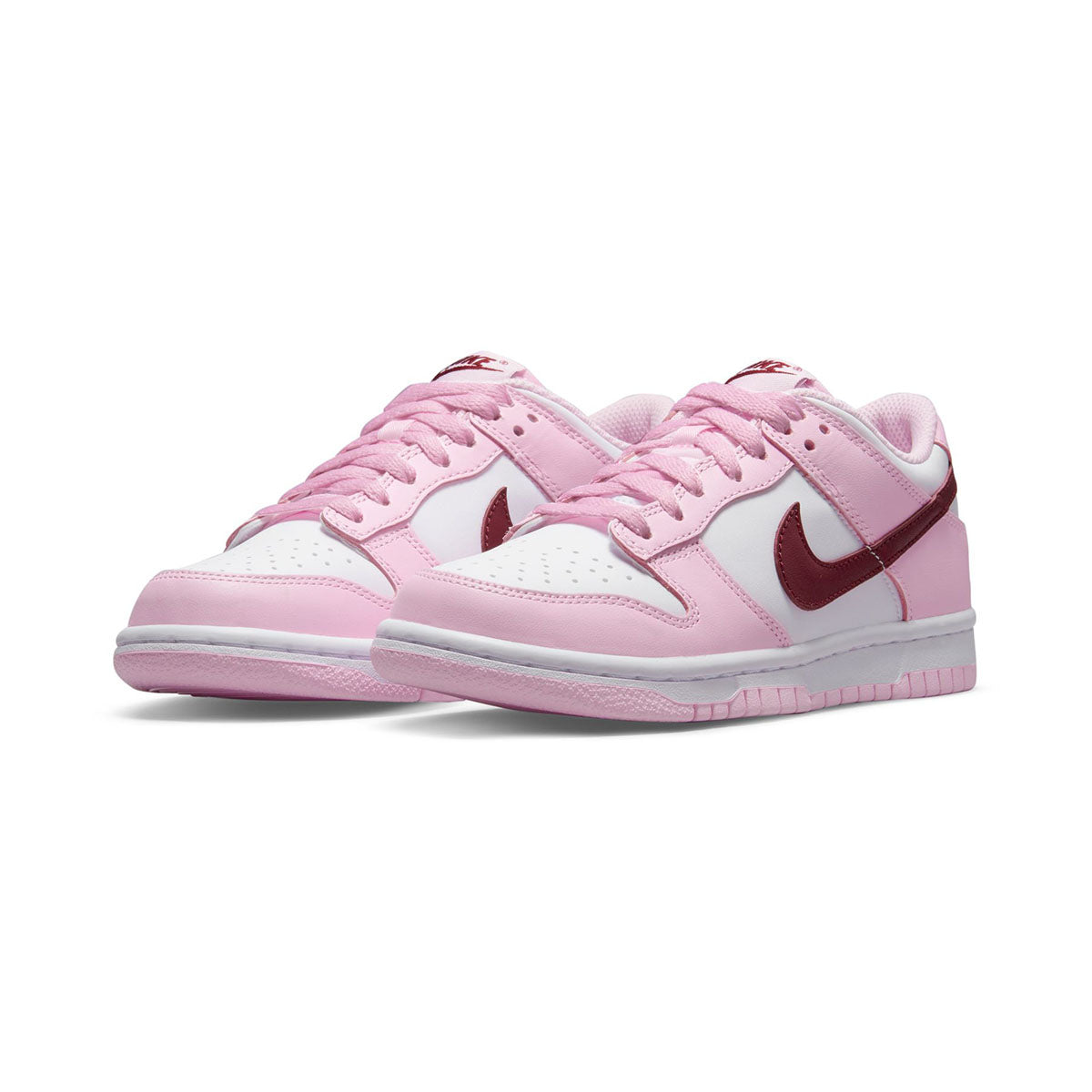 Nike Dunk Low &#39;Pink Foam Red White&#39; Big Kids&#39; Shoes