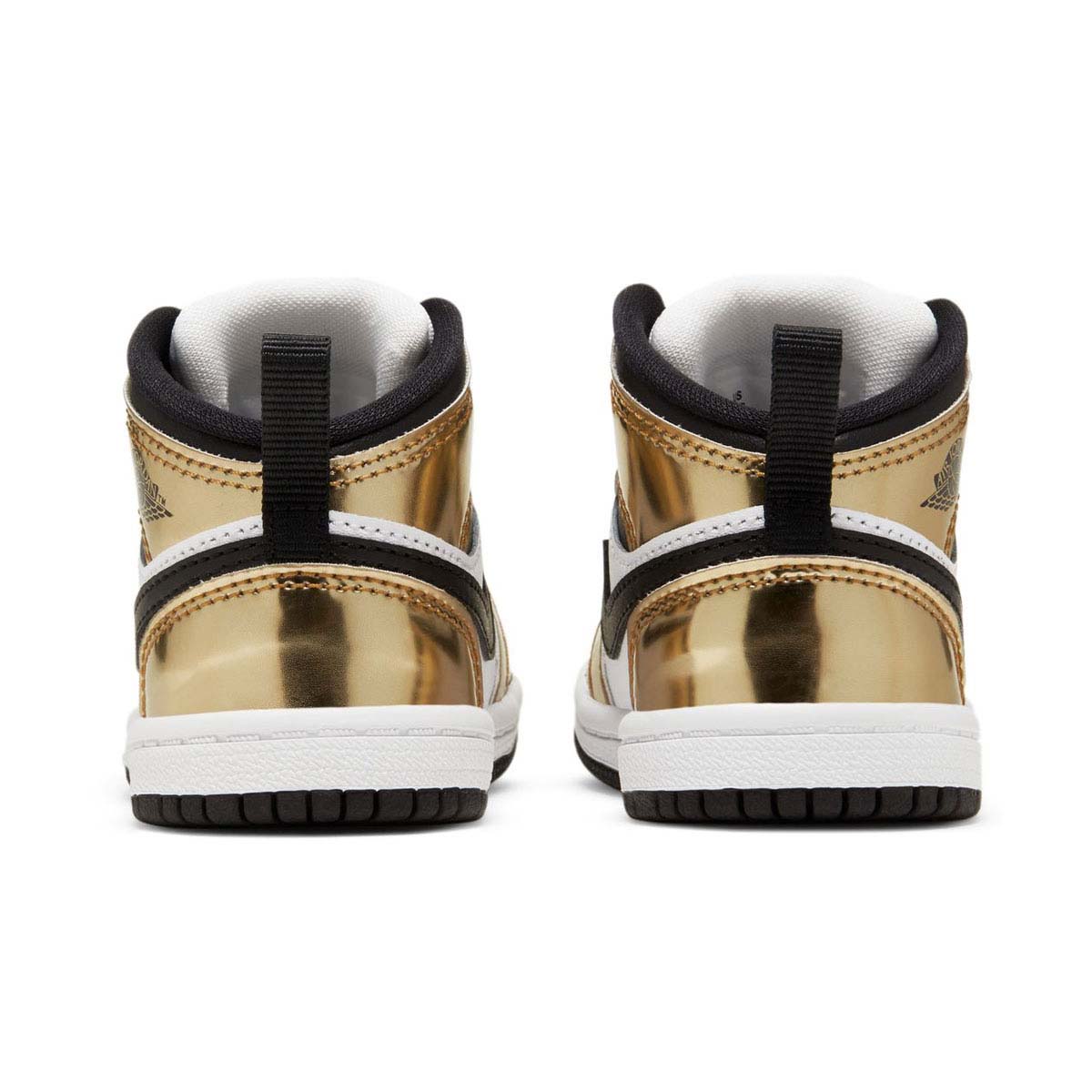Jordan 1 Mid SE 'Metallic Gold Black White' Baby/Toddler Shoes - 