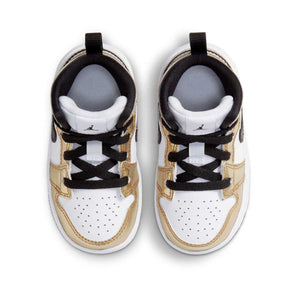 Jordan 1 Mid SE 'Metallic Gold Black White' Baby/Toddler Shoes