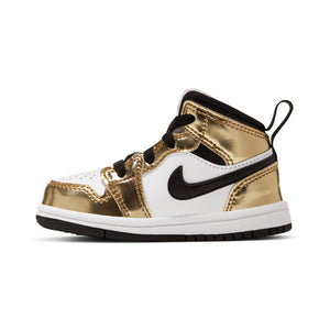 Jordan 1 Mid SE 'Metallic Gold Black White' Baby/Toddler Shoes