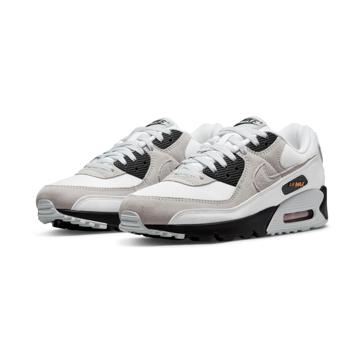 Nike Air Max 90 'White Black Hot Curry' Men's Shoes - 