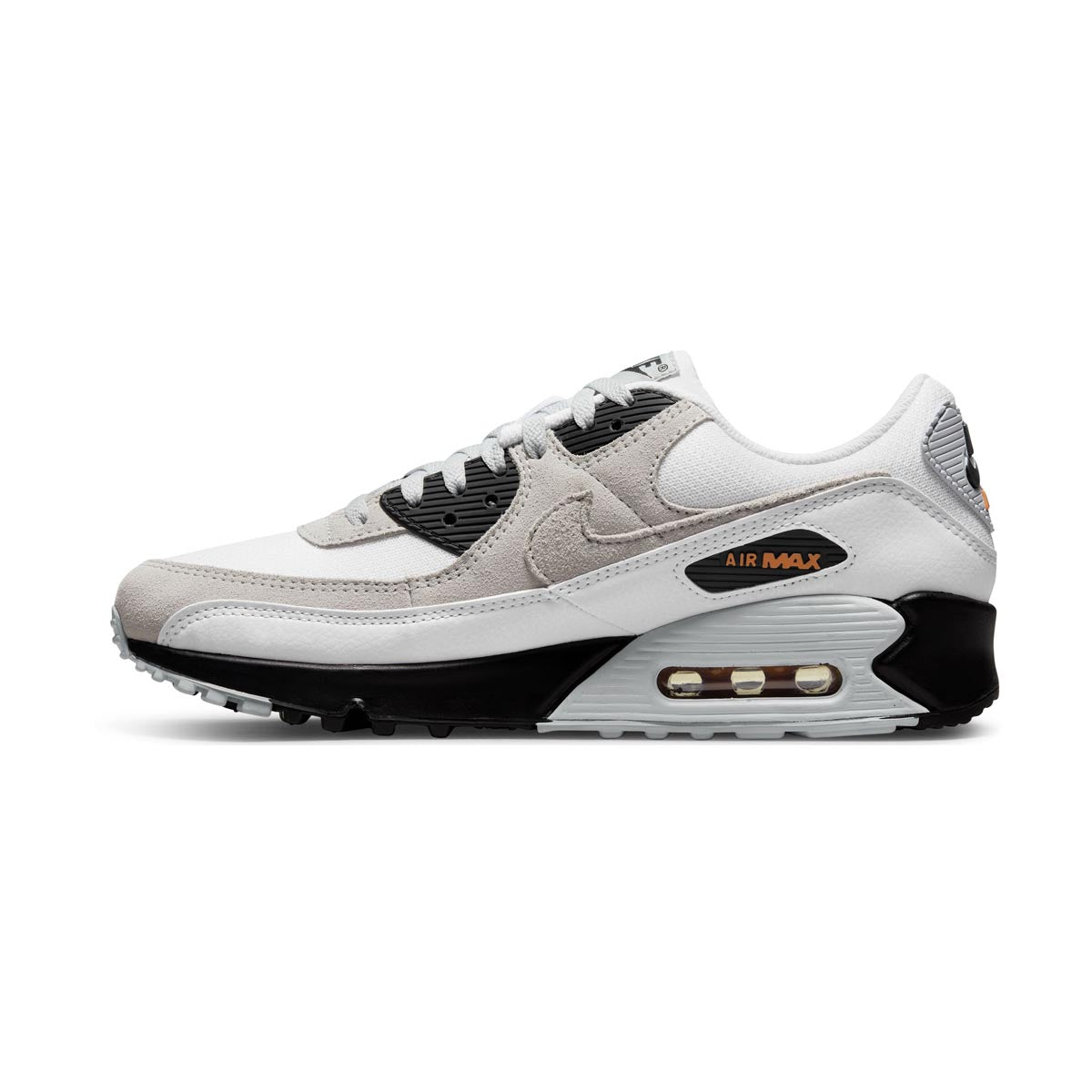 Nike Air Max 90 'White Black Hot Curry' Men's Shoes - 