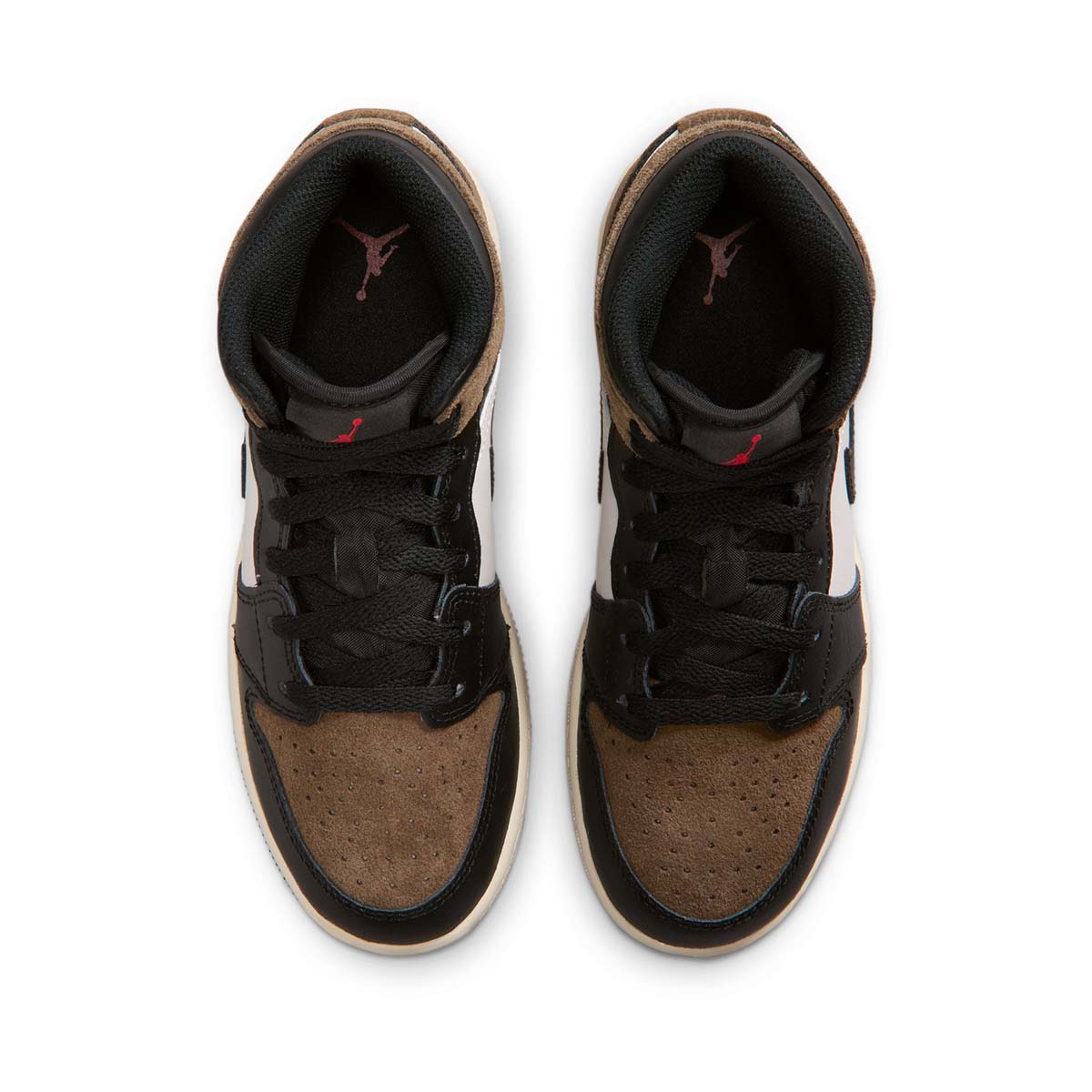 Air Jordan 1 Mid 'Black Palomino' Big Kids' Shoes - 